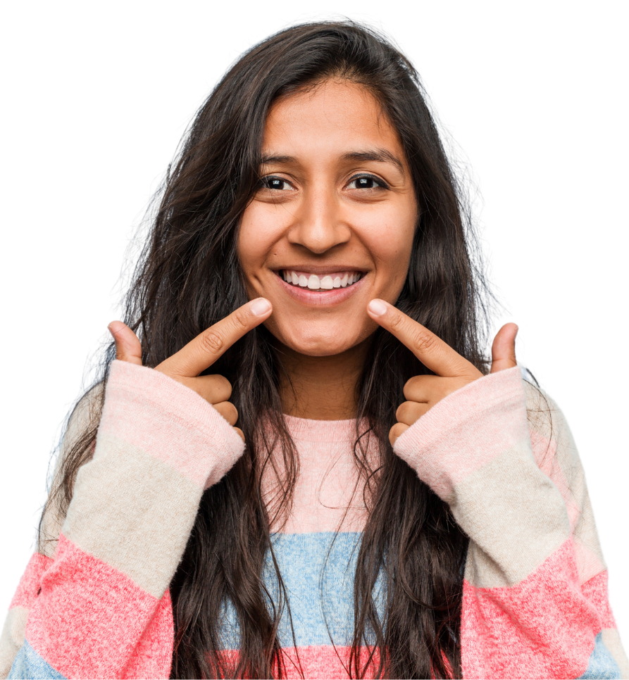 Smiling patient at dental clinic